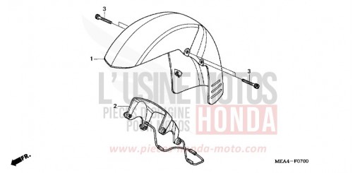 AILE AVANT VTX1300S7 de 2007